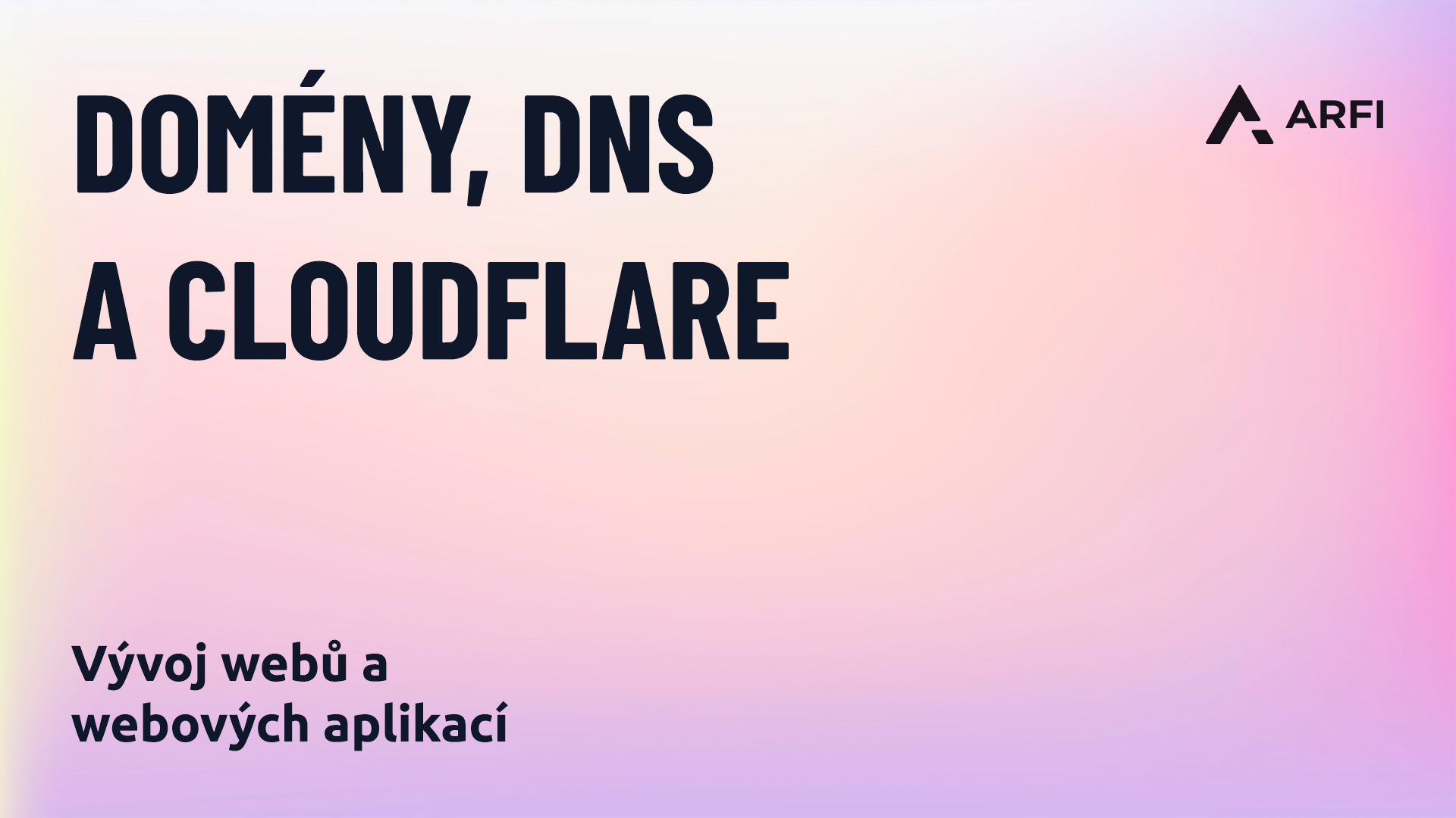 Domény, DNS a Cloudflare